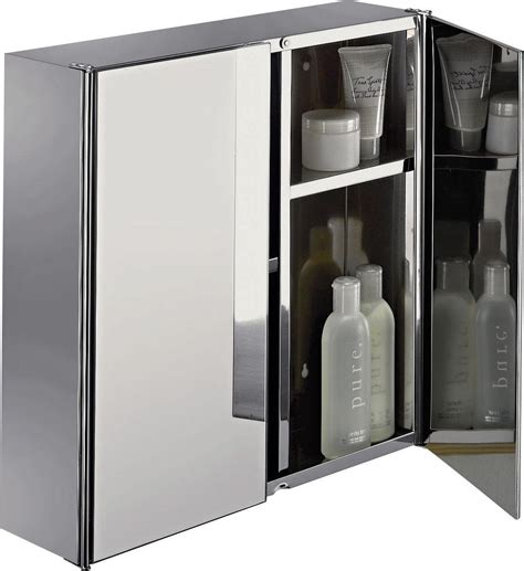 stainless steel mirrored bathroom cabinet